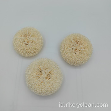 Bulat Plastik Mesh Scourer untuk pembersihan dapur